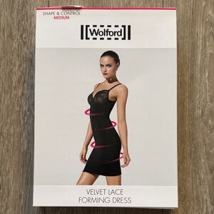 Wolford Black Velvet Lace Forming Dress